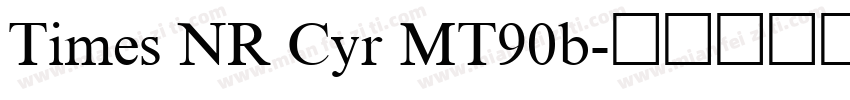 Times NR Cyr MT90b字体转换
